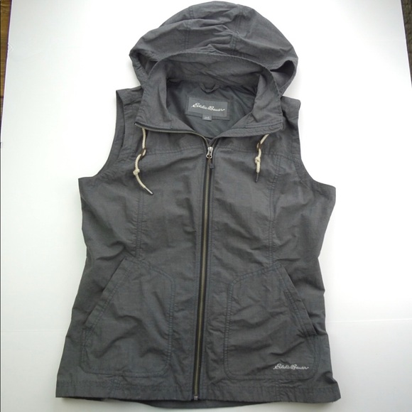 Eddie Bauer Jackets & Blazers - Eddie Bauer Women’s Utility Trench Vest with Hood